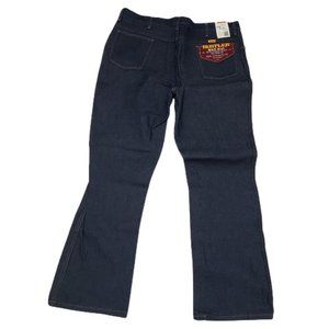 Rustler Men's Jean 40 x 32 Blue Dark Wash Regular Fit Boot Pre-shrunk Wrangler